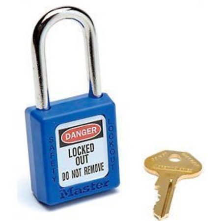 Master Lock Master Lock Safety 410 Series Thermoplastic Padlock, Blue, 410BLU 410BLU